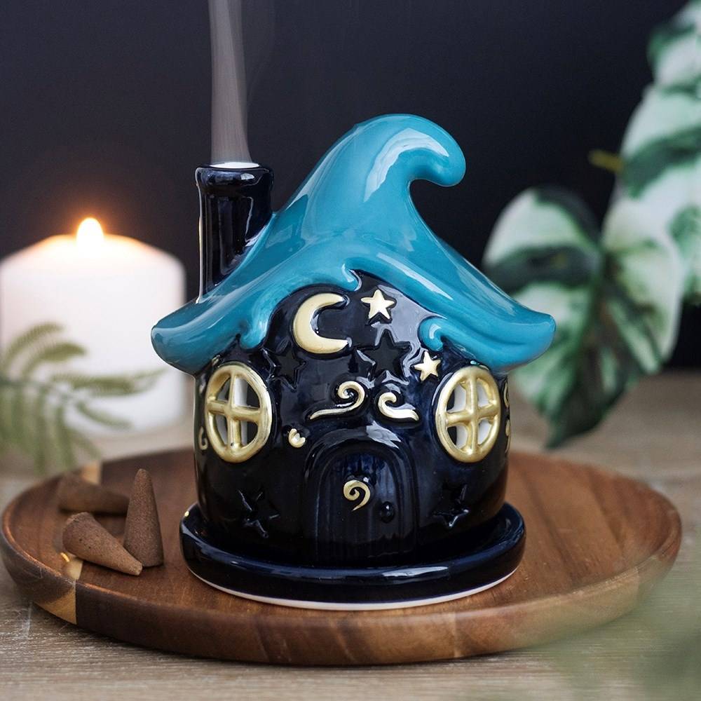 Something Different - Moonwave Cottage Incense Cone Holder Incense holder - Multicolours